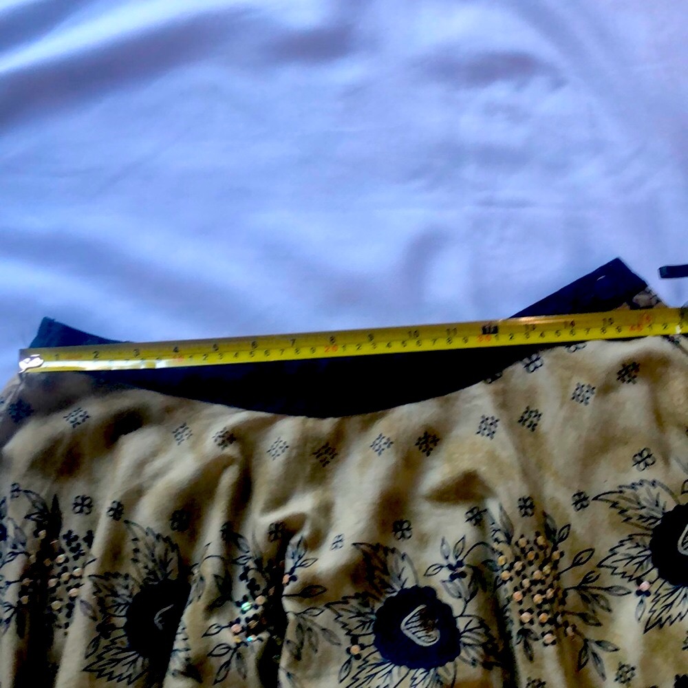 Kaktus Vintage Aline skirt, Multicolor skirt with small detail of mini S… - Picture 7 of 16